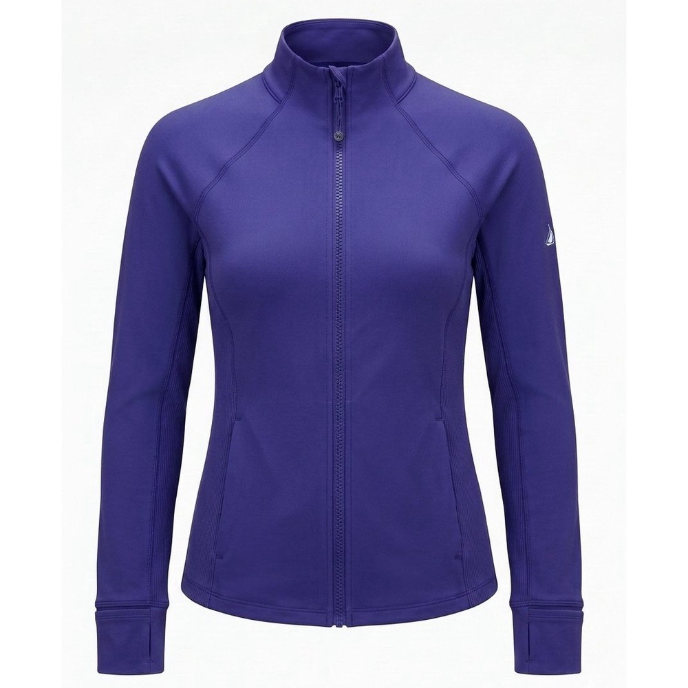 Greyson Women Zip Up Blue Athletic Jacket Golf Pickleball Gym Branded